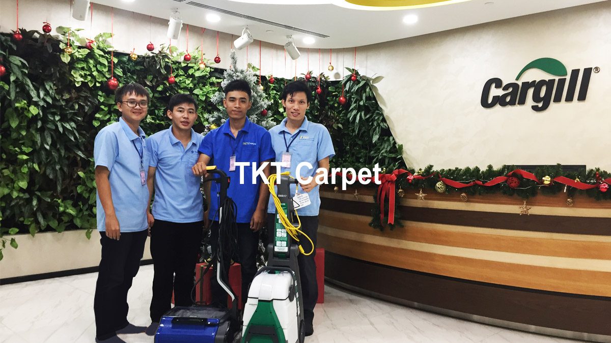 dịch vụ giặt thảm Q7 TPHCM KH Cargill Mỹ TKT Carpet