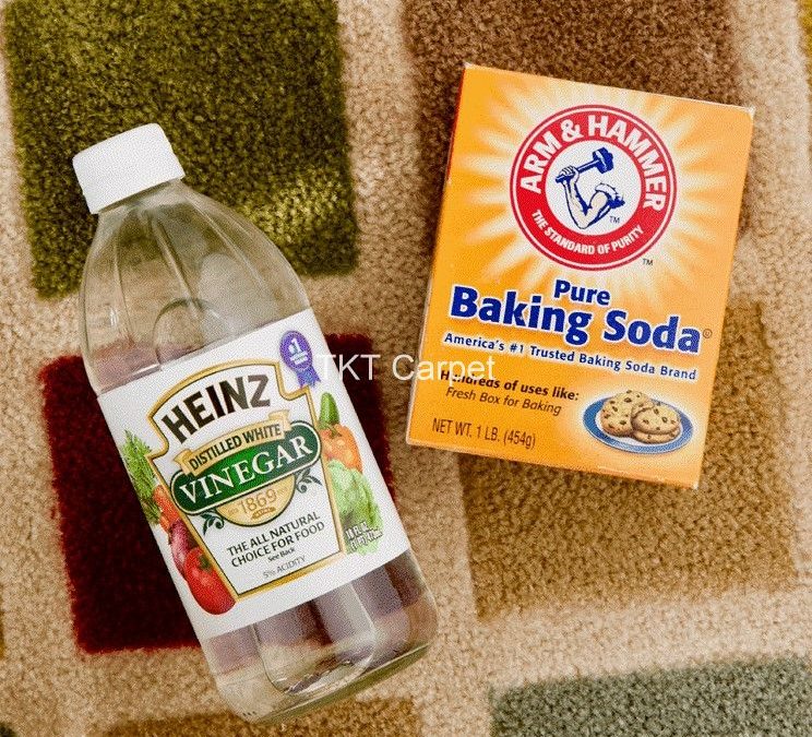 công thức pha hóa chất giặt thảm từ Baking Soda và Dấm Trắng