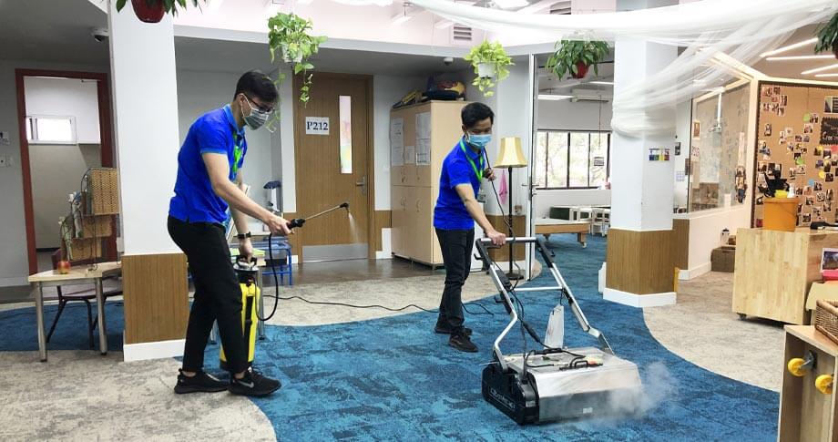 giặt thảm hơi nước nóng TKT