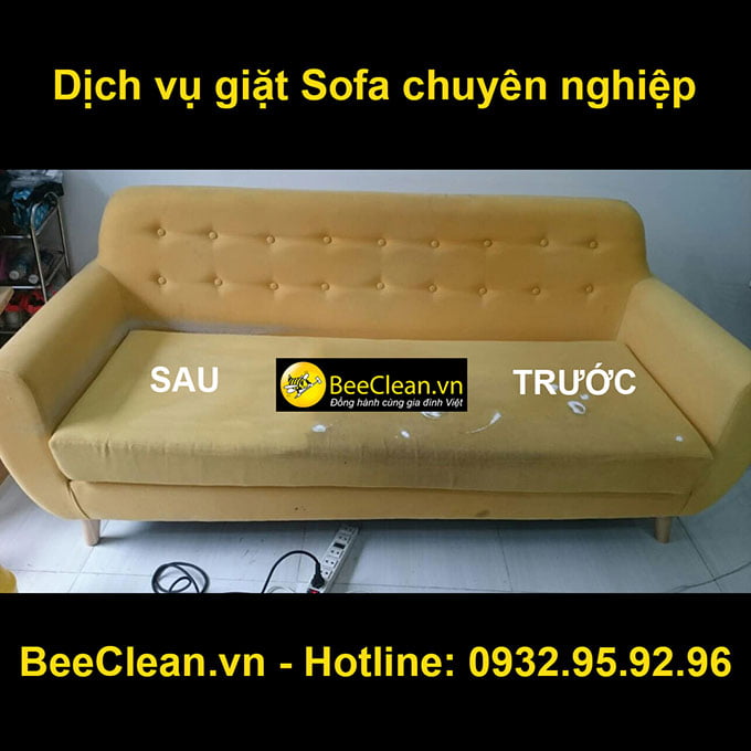 Giặt ghế sofa công ty Beeclean