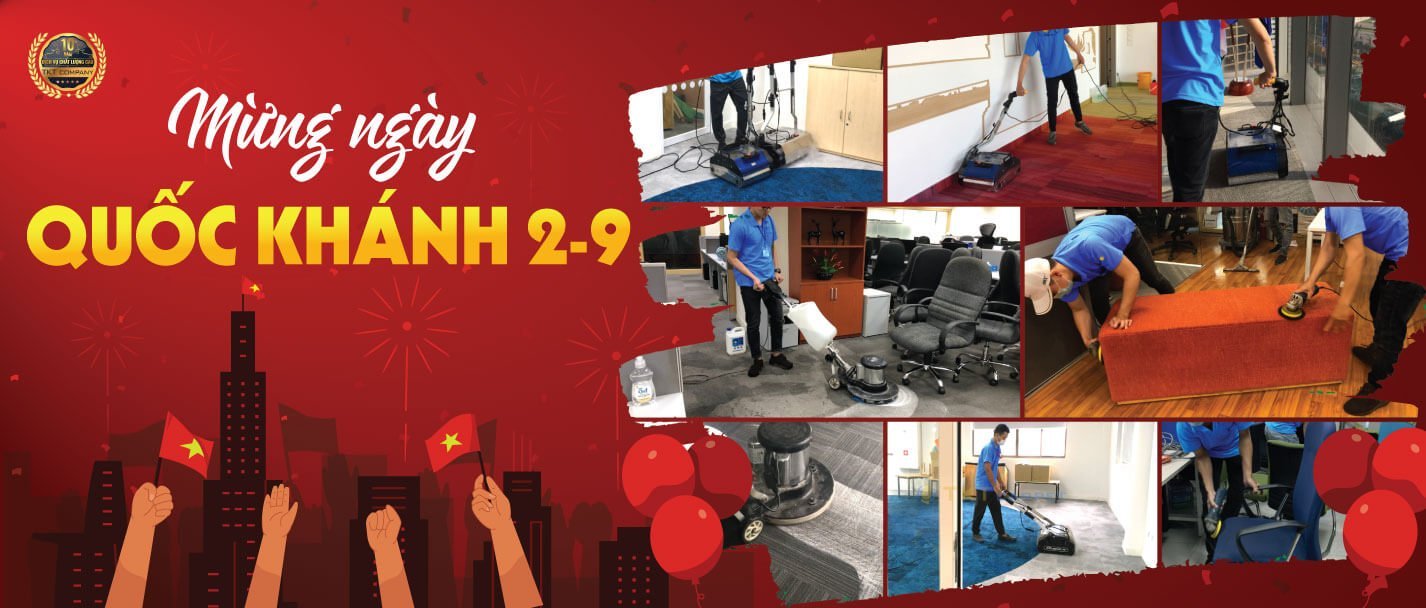Dịch vụ giặt thảm TPHCM TKT Carpet chào ngày lễ lớn