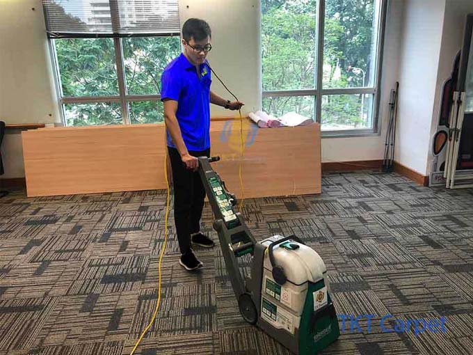 Dịch vụ giặt thảm phun hút TKT Carpet