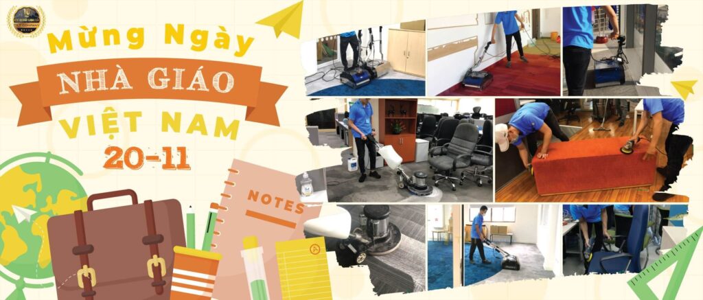 Banner TKT Carpet chào mừng Ngày Nhà giáo Việt Nam 20/11
