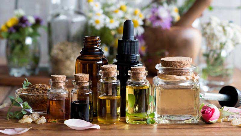 Aromatic essential oil photos