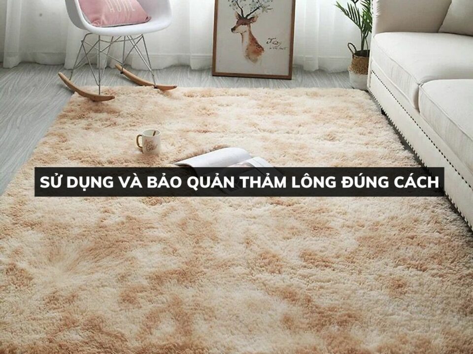 Cách bảo quản thảm lông trong suốt tại nhà