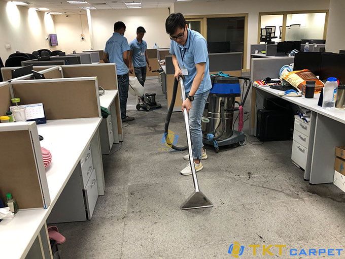 Image of vacuuming the entire carpet