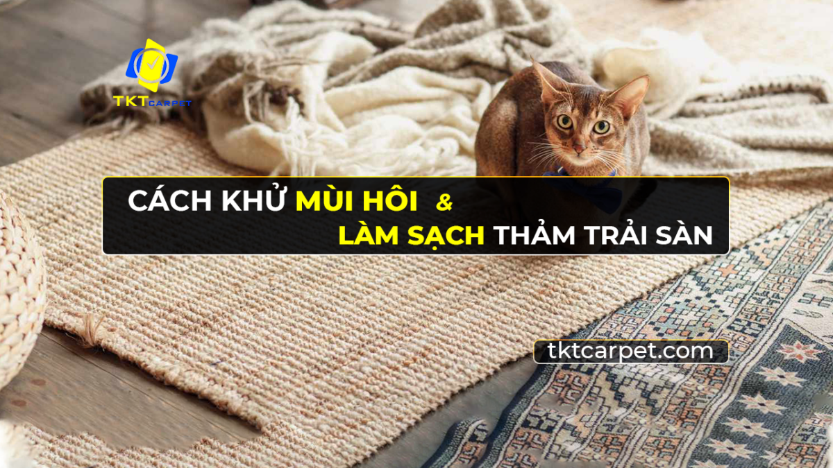 cach khu mui hoi va lam sach tham trai san