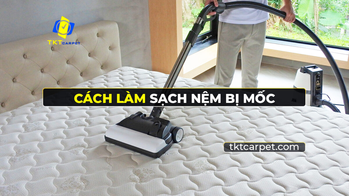 Cách làm sạch nệm bị mốc