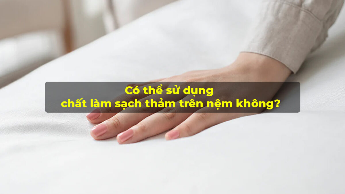 có thể sử dụng máy giặt thảm trên nệm không