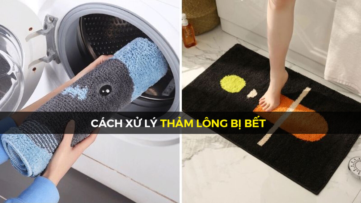 Cách xử lý thảm lông bị bết