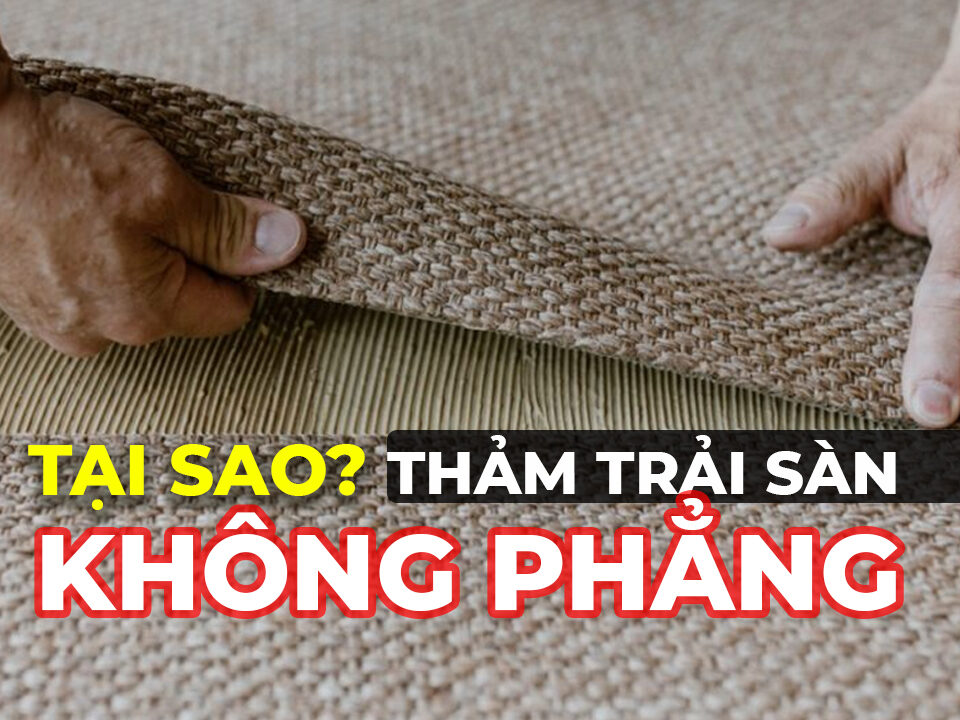 Cách làm phẳng thảm trải sàn