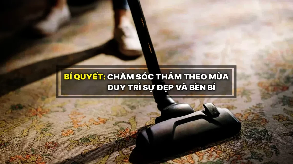 Bí quyết chăm sóc thảm theo mùa