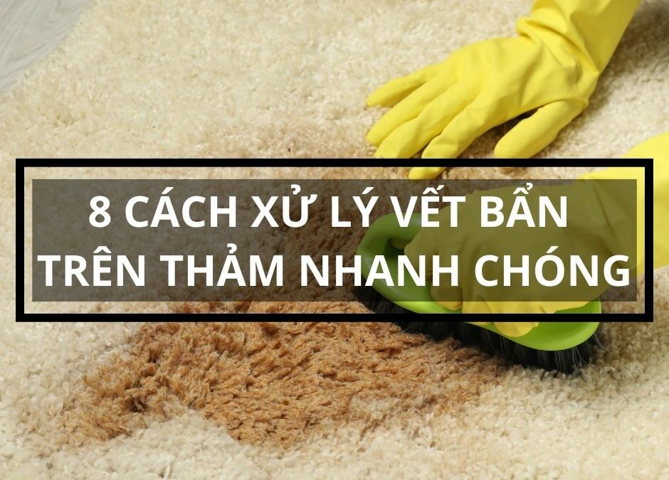 Bài viết 8 Cách xử lý vết bẩn trên thảm nhanh chóng