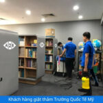 Khách hàng giặt thảm Trường Quốc Tế Mỹ ISHCMC